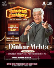 STAND UP COMEDY (FAMILY SHOW)BY- DINKAR MEHTA 2024