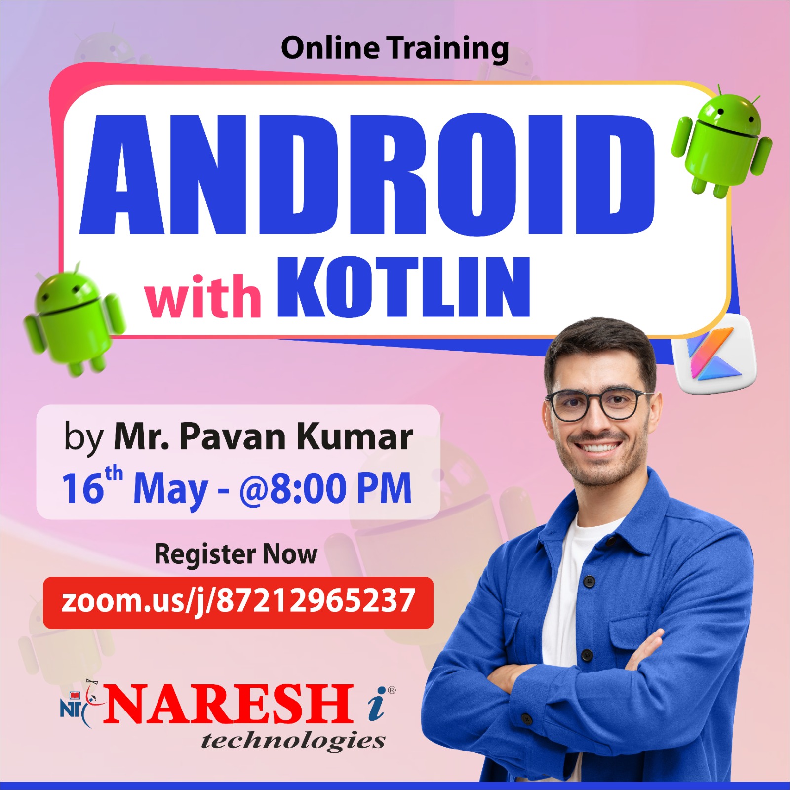 Best Android with Kotlin Online Training Institute In Hyderabad 2024 | NareshIT, Online Event