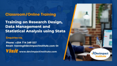 Training on Research Design, Data Management and Statistical Analysis using Stata