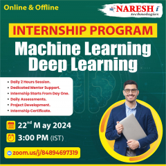Online & Offline Internship Program on Machine Learning & Deep Learning