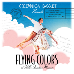 Oceanica Ballet soars in "Flying Colors," June 8-9th, at Hiller Aviation Museum