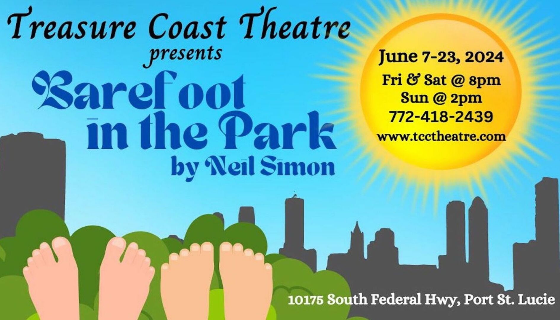 Treasure Coast Theatre presents the hit Neil Simon classic comedy "Barefoot in the Park", PORT SAINT LUCIE, Florida, United States