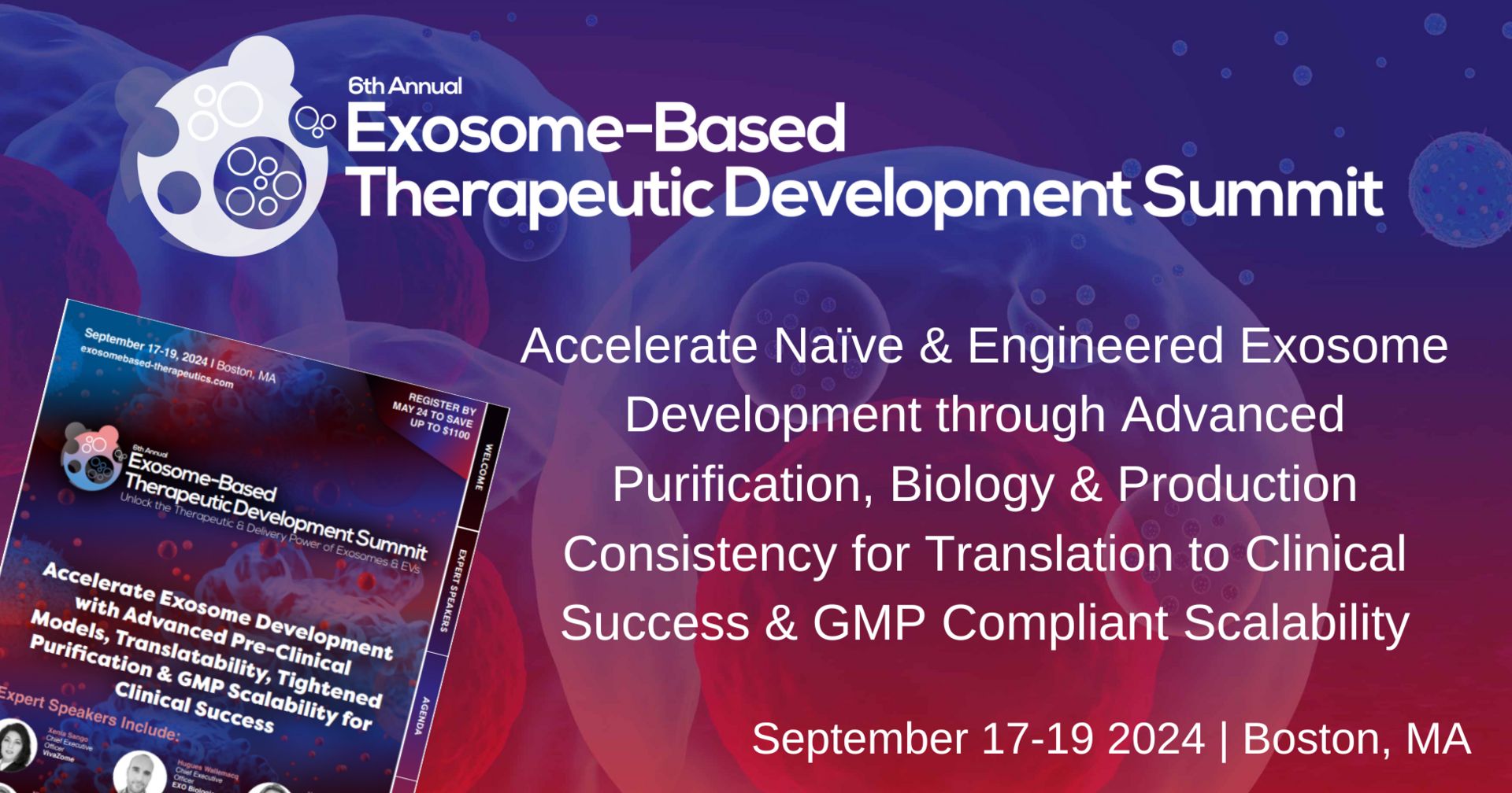 6th Exosome-Based Therapeutic Development Summit, Boston, Massachusetts, United States