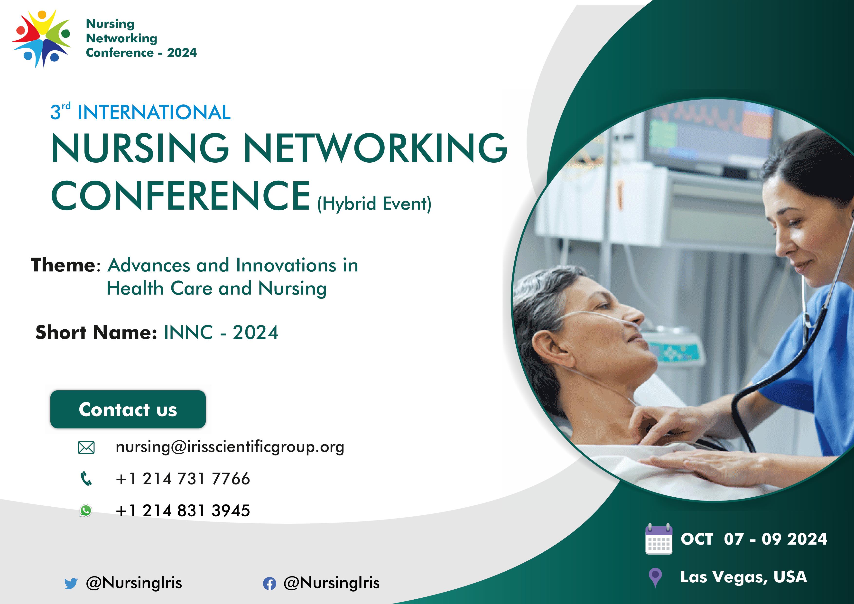 3rd International Nursing Networking Conference, Dallas, Texas, United States