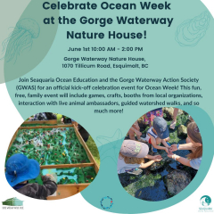 Celebrate Ocean Week Canada at the Gorge Waterway Nature House