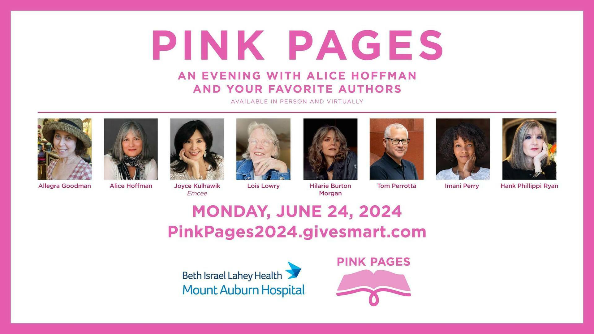 Mount Auburn Hospital presents Pink Pages, Live on June 24th at the American Repertory Theatre, Cambridge, Massachusetts, United States