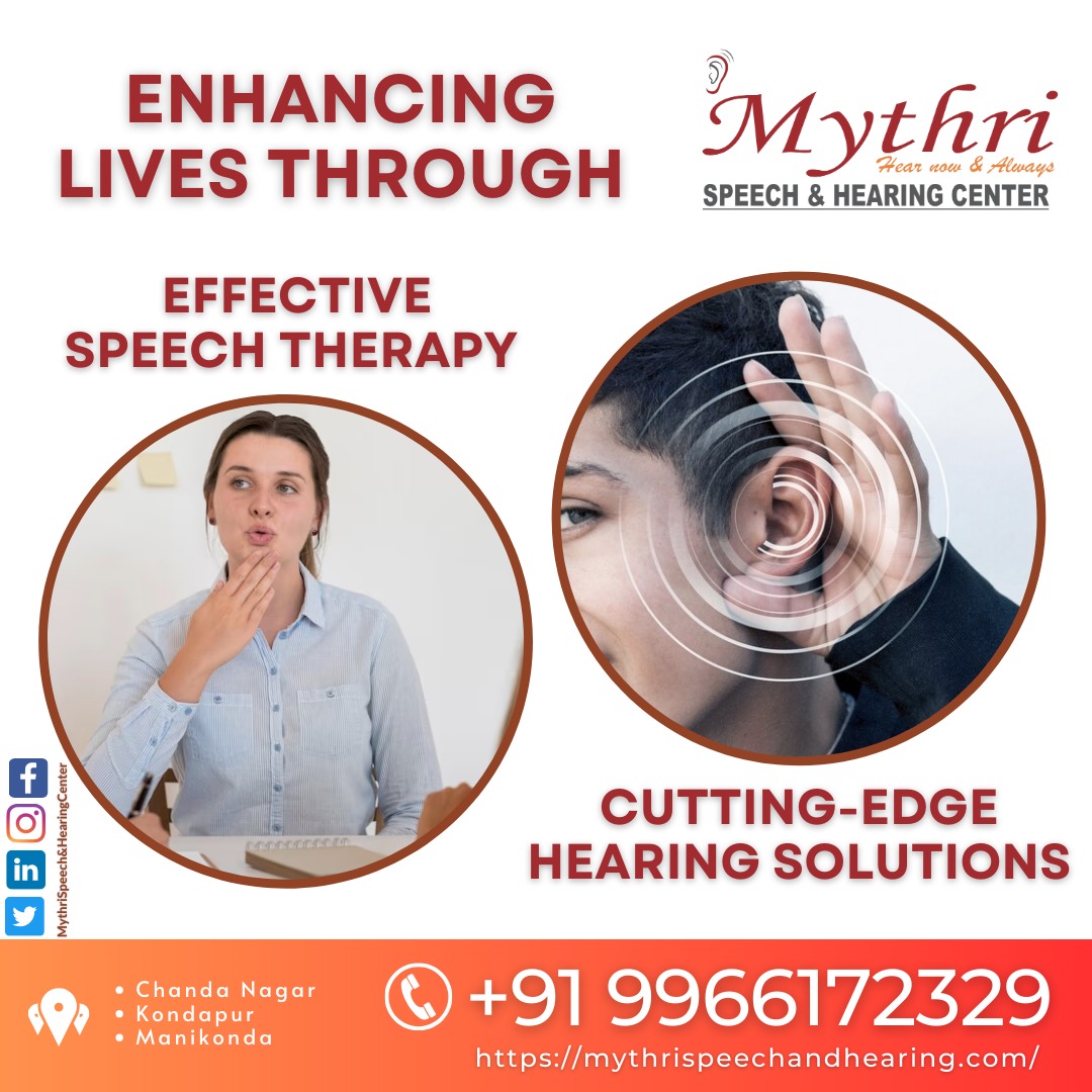 Speech Therapists | Mythri Speech And Hearing Center Chanda Nagar | Best Speech And Hearing Center Chanda Nagar, Hyderabad, Telangana, India