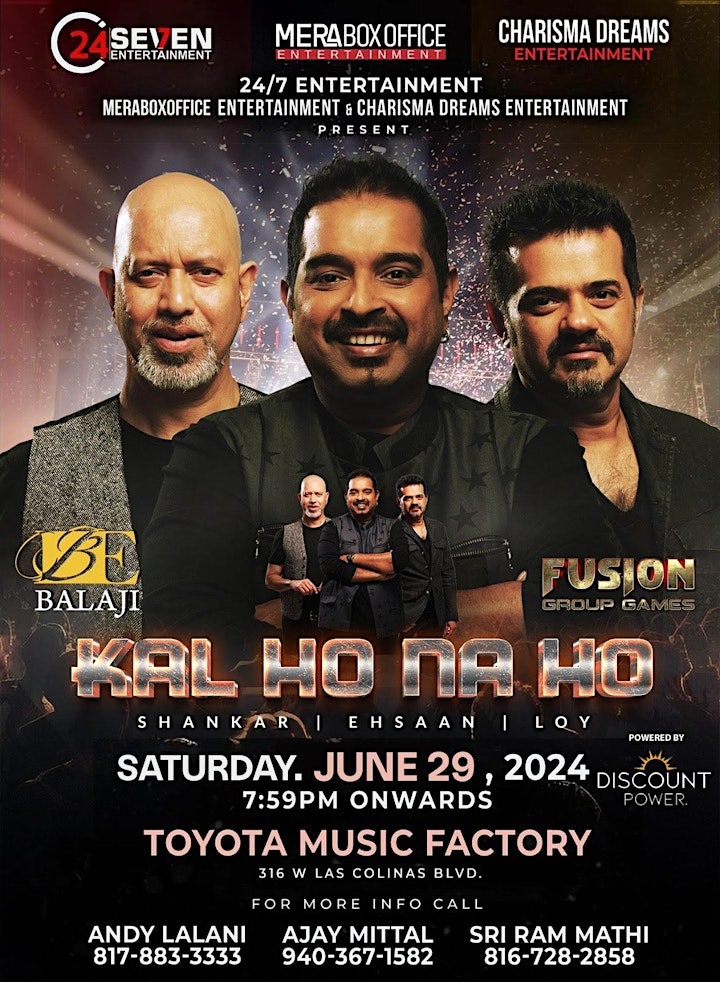 Shankar Ehsaan Loy Live in Concert Dallas, Irion, Texas, United States