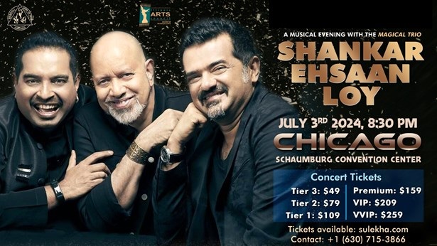 SHANKAR EHSAAN LOY - A Musical Evening 2024, Schuyler, Illinois, United States
