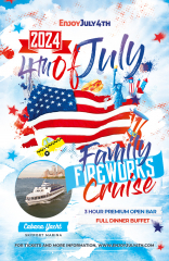 July 4th Independence Day Fireworks Party Cruise New York City - All-Inclusive Family Fun