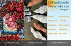 Works by Christine Rose Curry, Mala Setaram-Wolfe, and EDGE Satellite Members