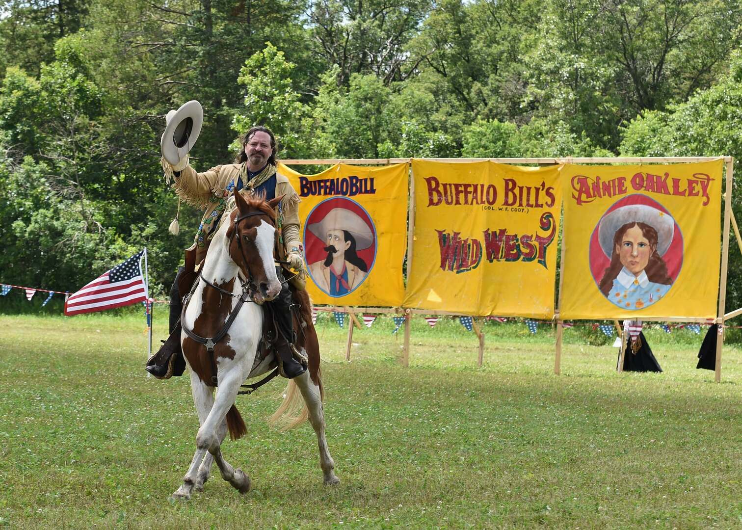 Buffalo Bill Brings the Wild West Home, Le Claire, Iowa, United States