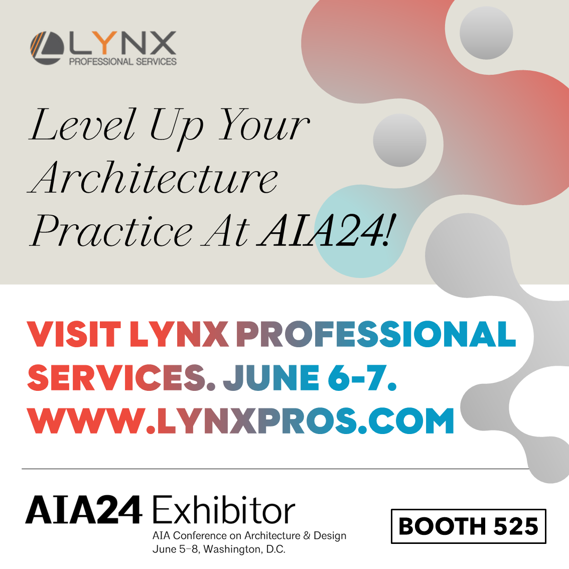 Join LynxPros at the AEC Industry's Networking Hub AIA 2024, Washington,Washington, D.C,United States