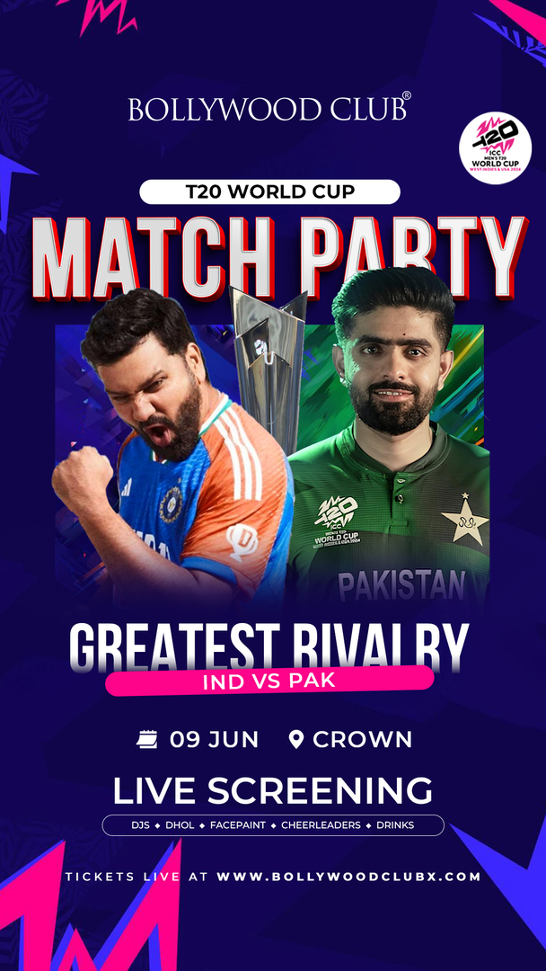 IND vs PAK - The Greatest Showdown at The PUB Crown, Melbourne, Southbank, Victoria, Australia