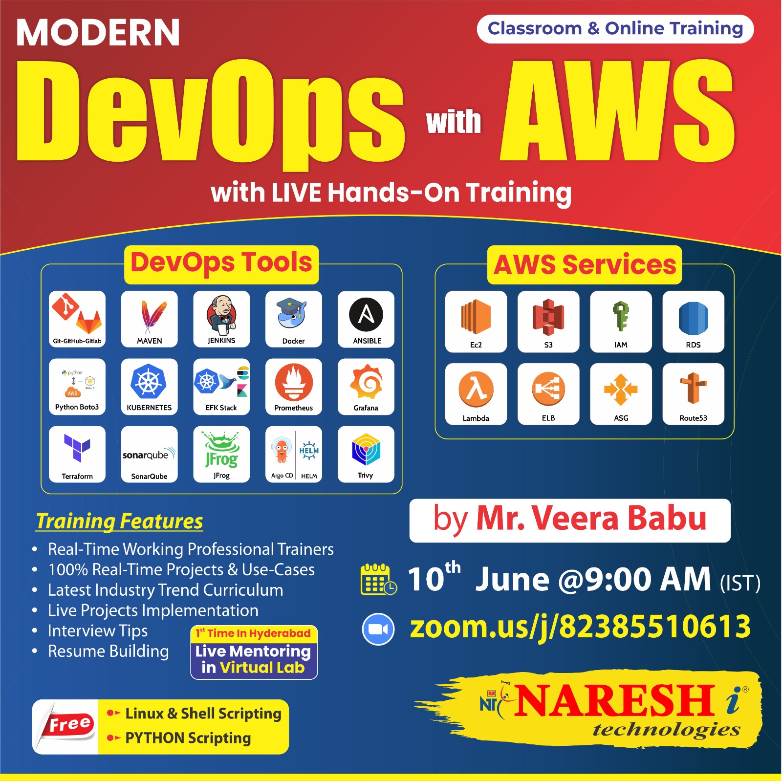 Devops with Aws Online Training In NareshIT, Hyderabad, Telangana, India