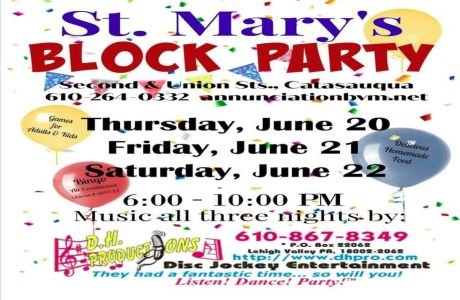 St. Mary's Block Party, Catasauqua, Pennsylvania, United States