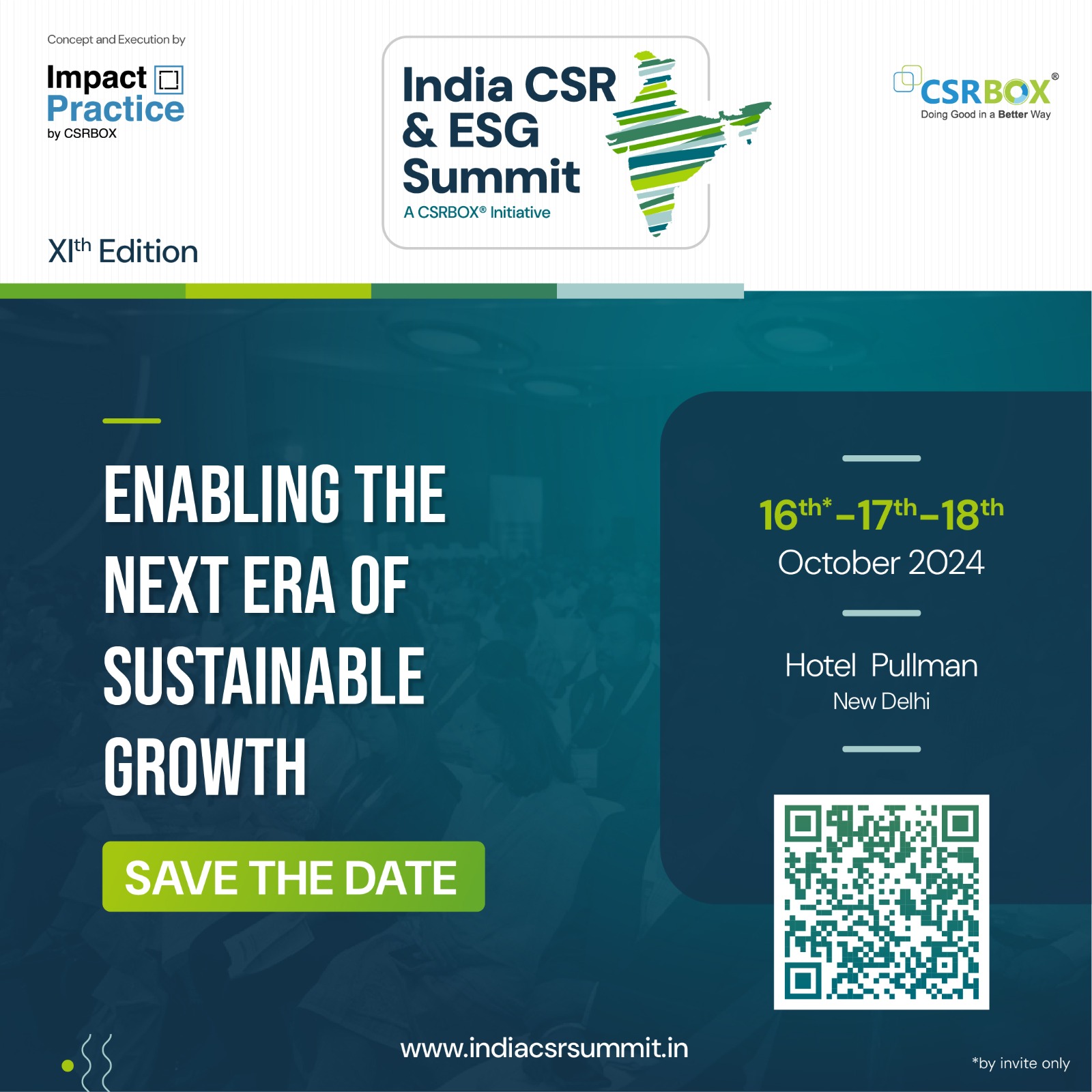 XIth India CSR and ESG Summit 2024, New Delhi, Delhi, India