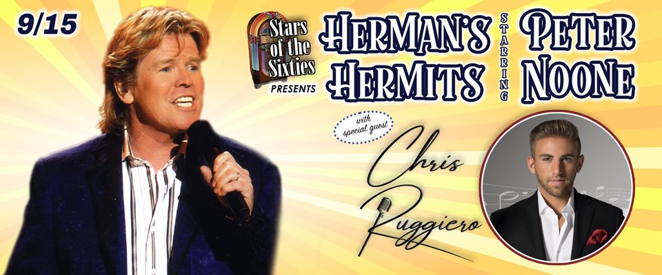 Herman's Hermits starring Peter Noone and Chris Ruggiero LIVE in Tarrytown, NY on September 15, 2024, Tarrytown, New York, United States