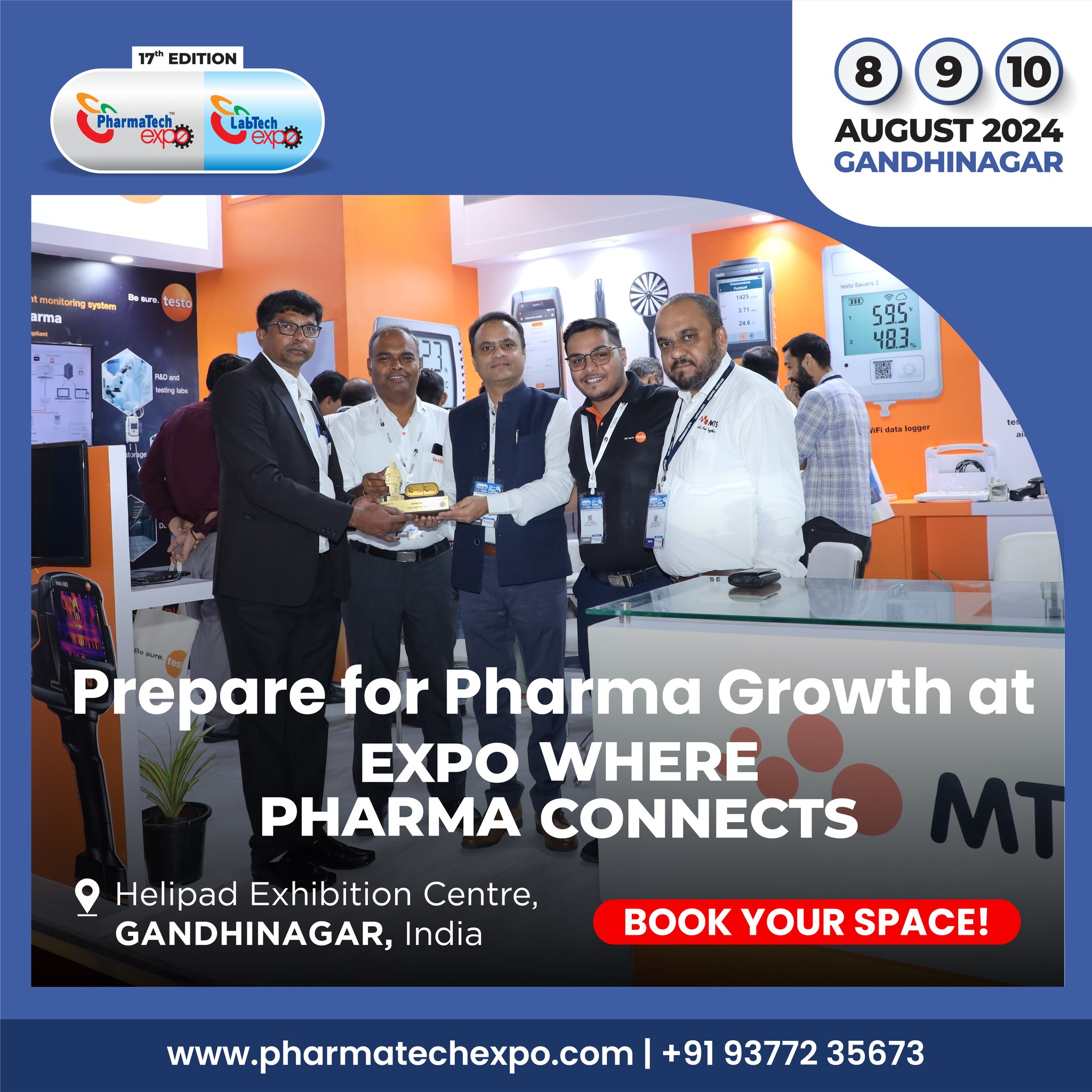 PharmaTech Expo & LabTech Expo is one of the largest pharma exhibitions in India, Ahmedabad, Gujarat, India