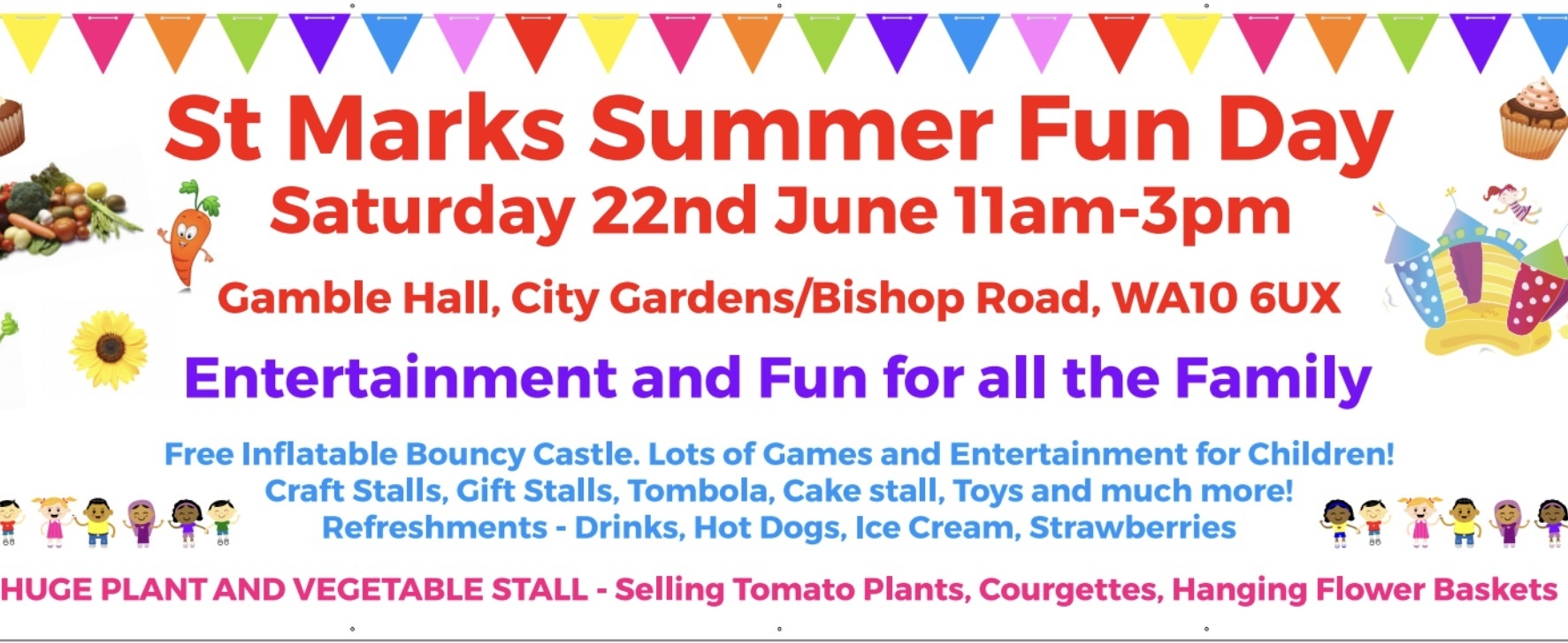 St Marks Summer Fun Day at the Gamble Hall and Field, Saint Helens, England, United Kingdom