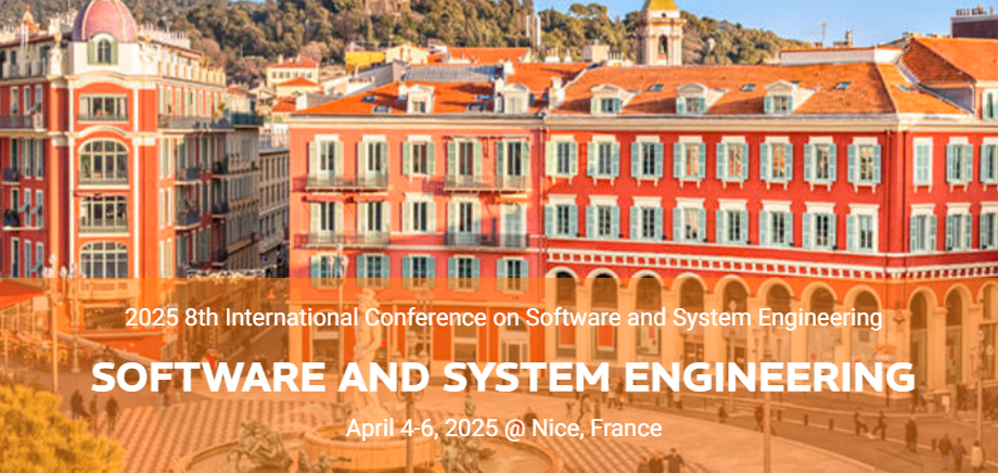 2025 8th International Conference on Software and System Engineering (ICoSSE 2025), Nice, France
