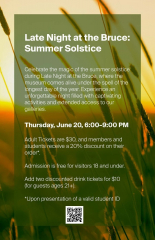 Late Night at the Bruce: Summer Solstice