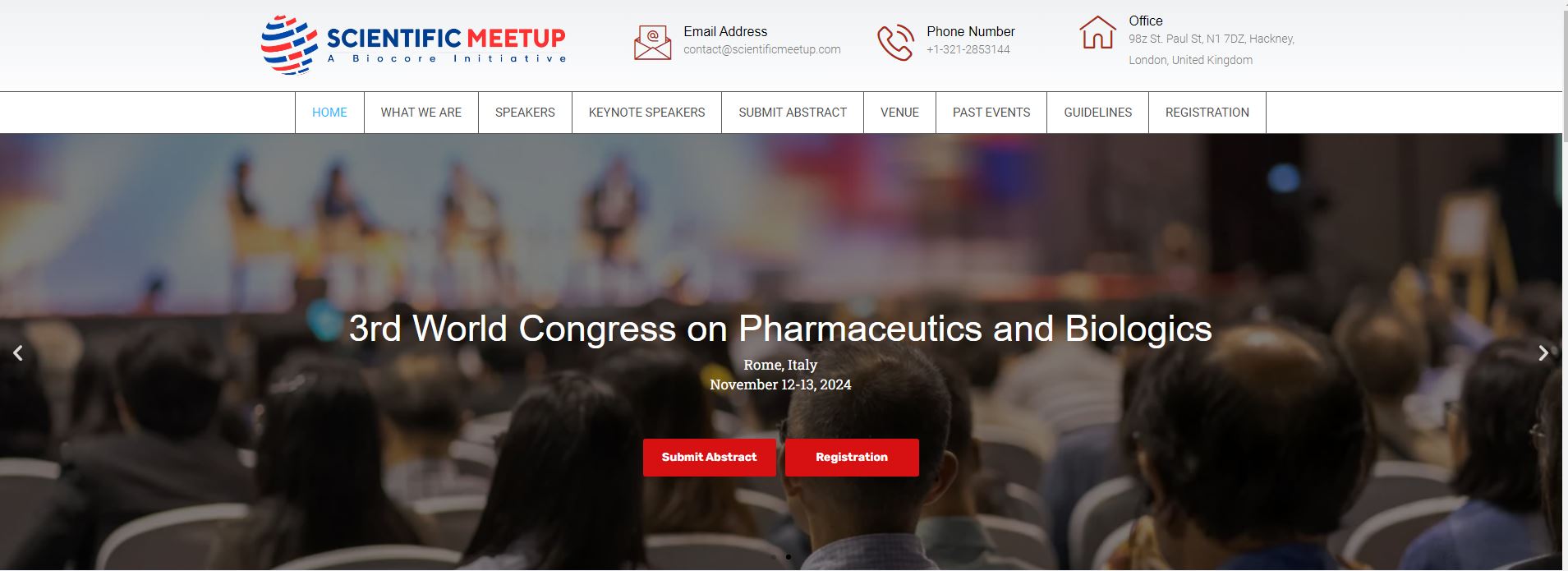 3rd World Congress on Pharmaceutics and Biologics during November 12-13, 2024, which will be held in Rome, Italy., Rome, Italy