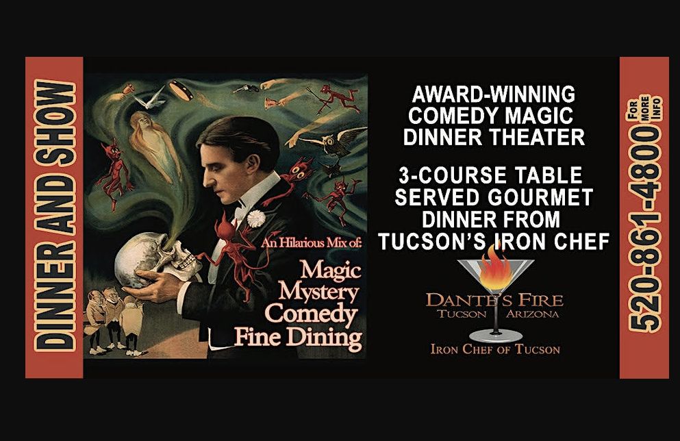 Mystery and Magic Dinner Theater's "Murder at the Magic Show II" June 2024, Tucson, Arizona, United States