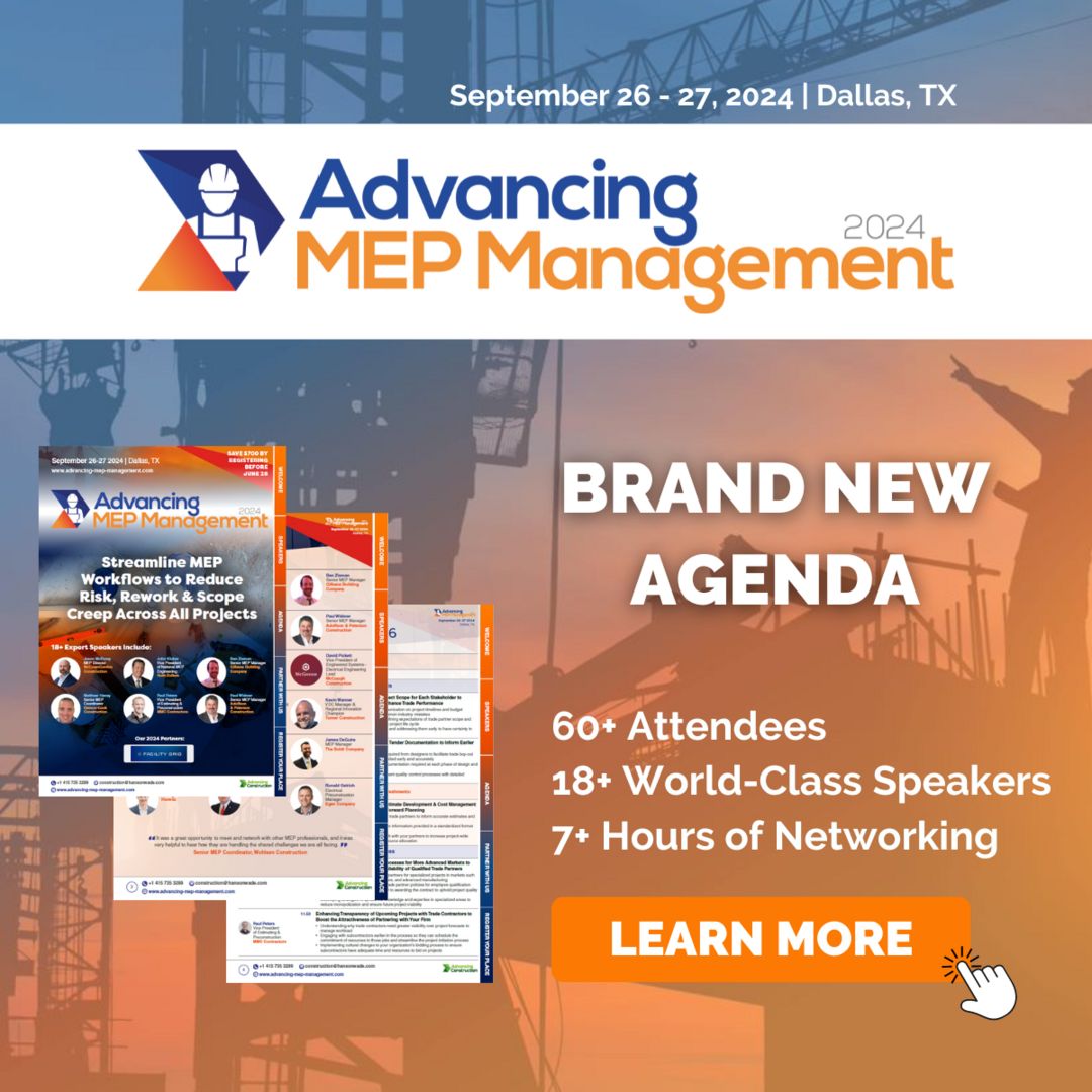 Advancing MEP Management 2024, Dallas, Texas, United States