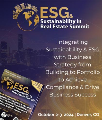 ESG and Sustainability in Real Estate Summit, Denver, Colorado, United States
