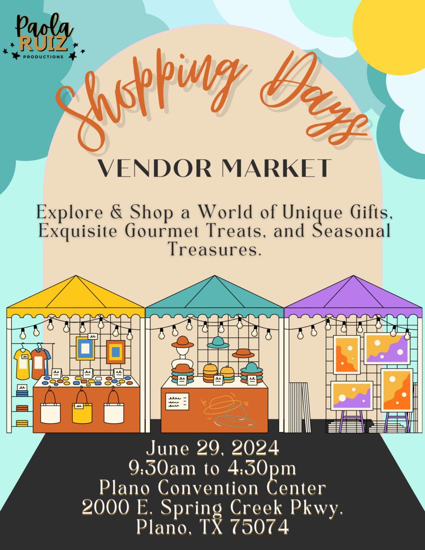 Shopping Days Vendor Market, Plano, Texas, United States