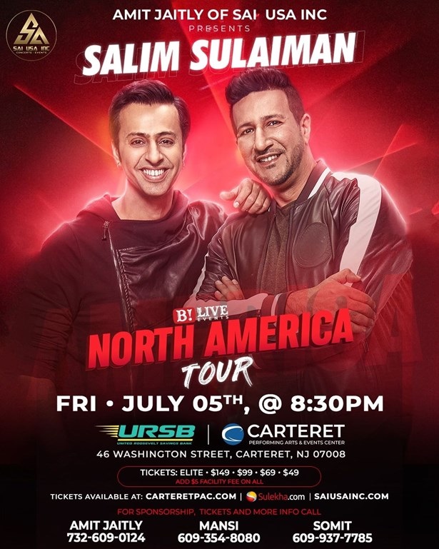Salim–Sulaiman Live In New Jersey, Camden, New Jersey, United States