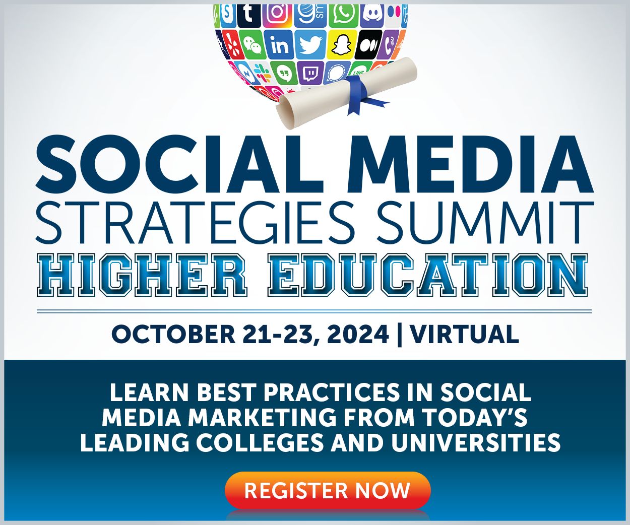 Social Media Strategies Summit Higher Education, Online Event