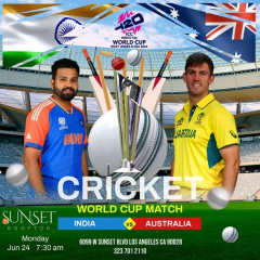 INDIA VS AUSTRALIA T 20 CRICKET WORLD CUP viewing party