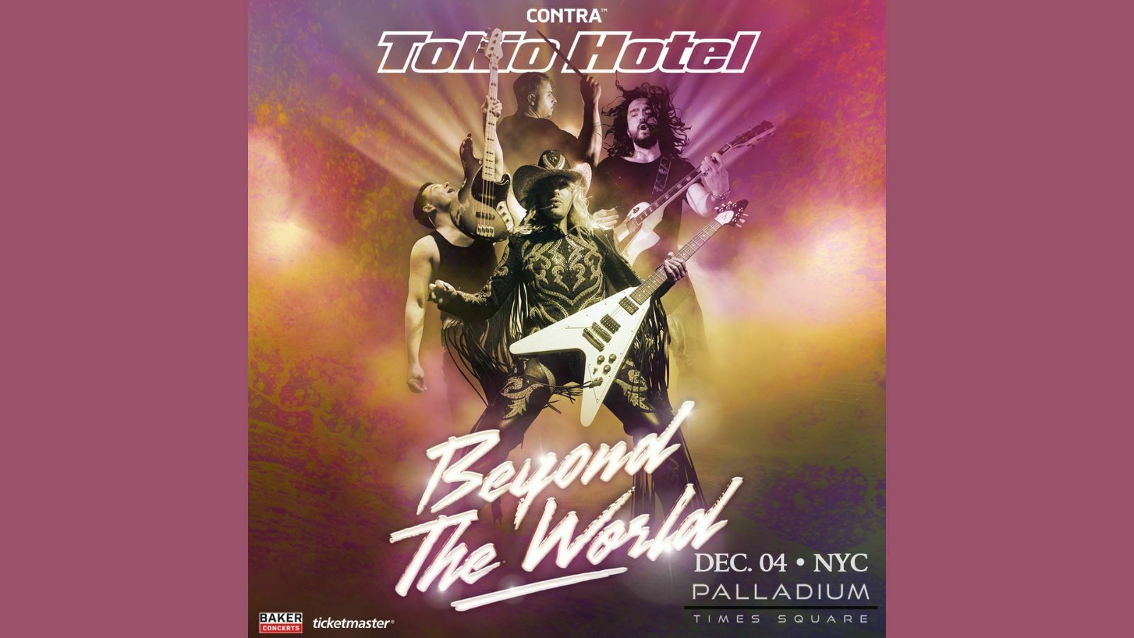 Tokio Hotel at Palladium Times Square on December 4th on their 'Beyond the World' Tour 2024., New York, United States