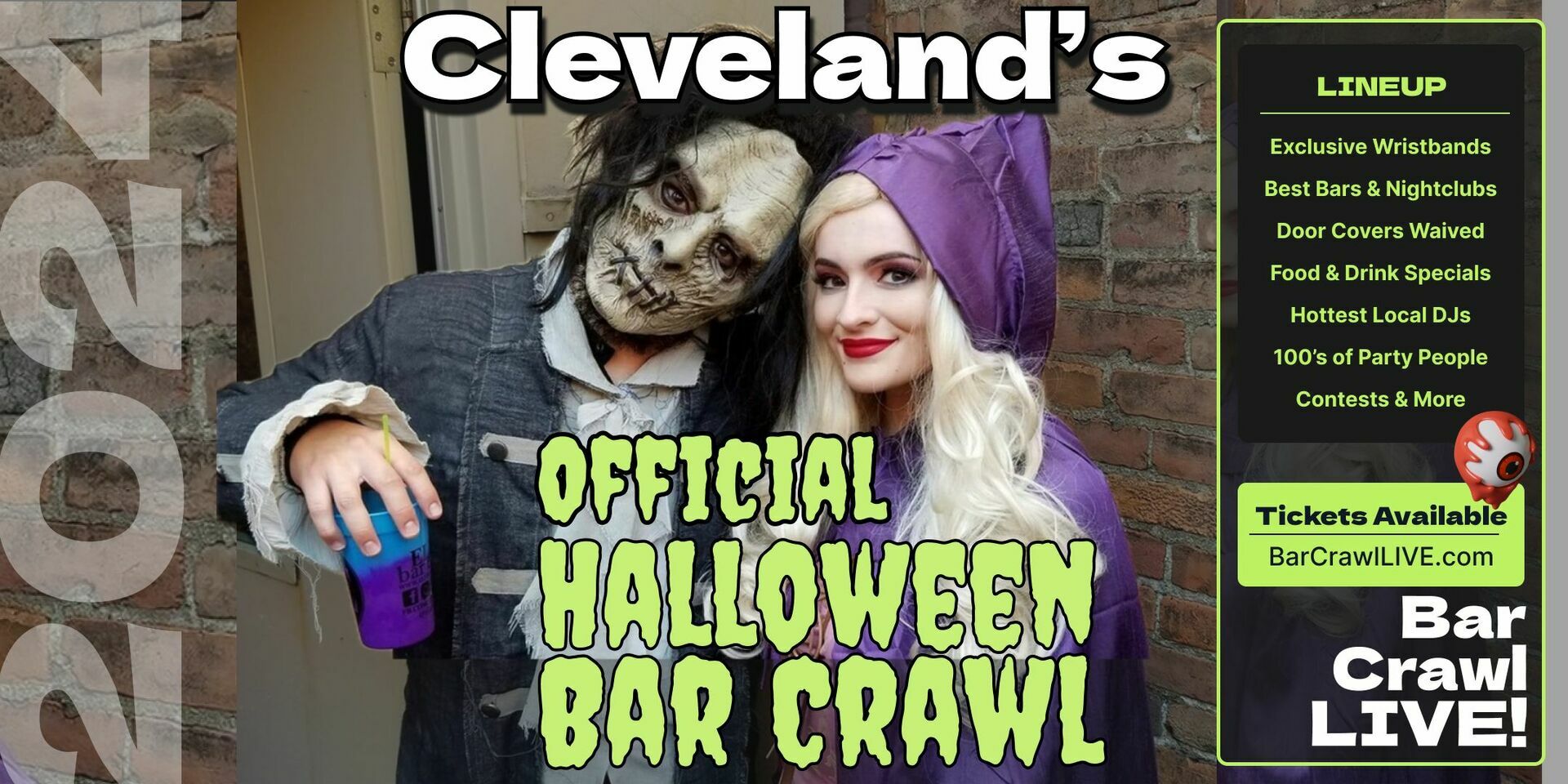 2024 Official Halloween Bar Crawl Cleveland Bar Crawl LIVE 3 Dates, Cleveland, Ohio, United States