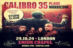 Calibro 35 feat. Studio Cliche plays Morricone audiovisual concert Union Chapel - London