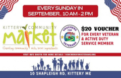 Kittery Community Market | Sunday, September 1 | 10-2 PM