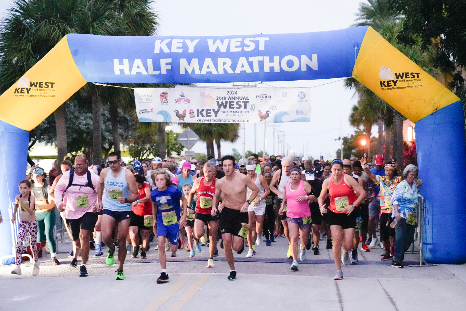 2025 Key West Half Marathon and Runfest, Key West, Florida, United States