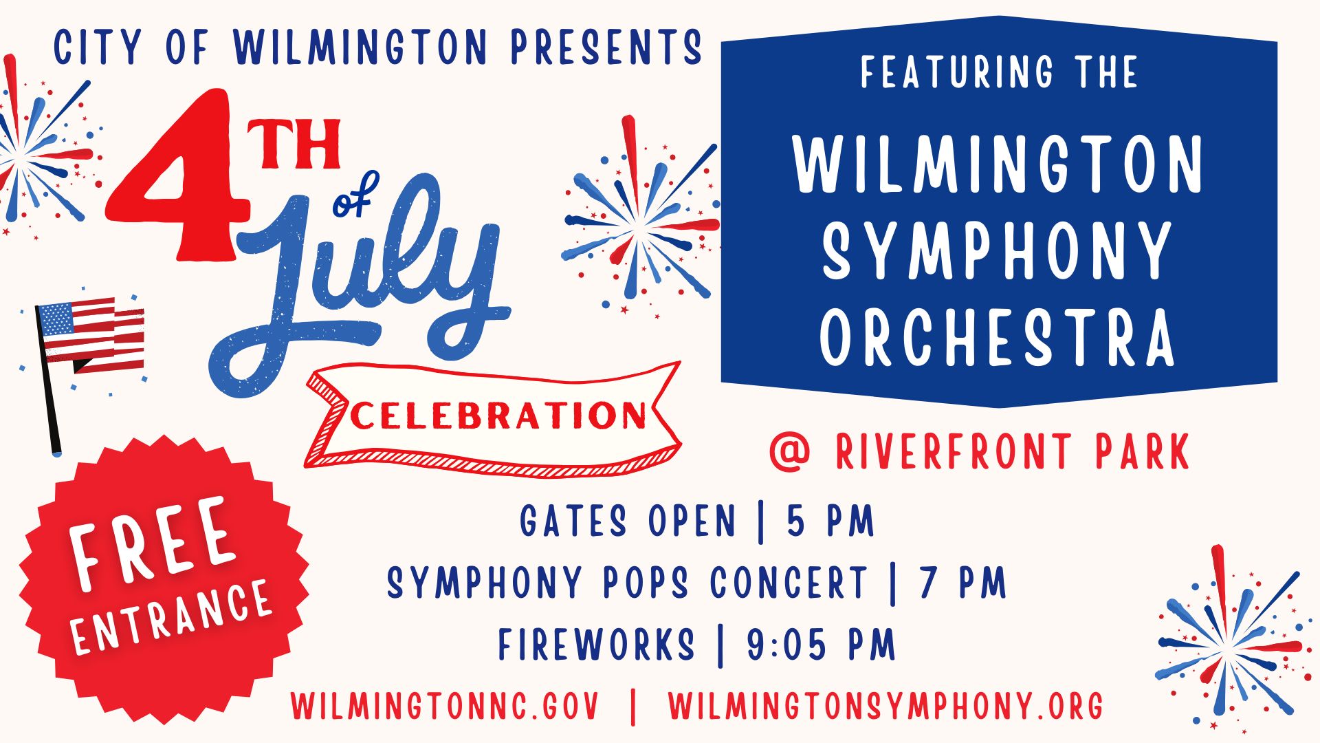 4th of July Celebration - featuring the Wilmington Symphony Orchestra, Wilmington, North Carolina, United States
