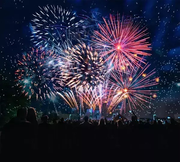 4th of July Fireworks, Montrose, Pennsylvania, United States