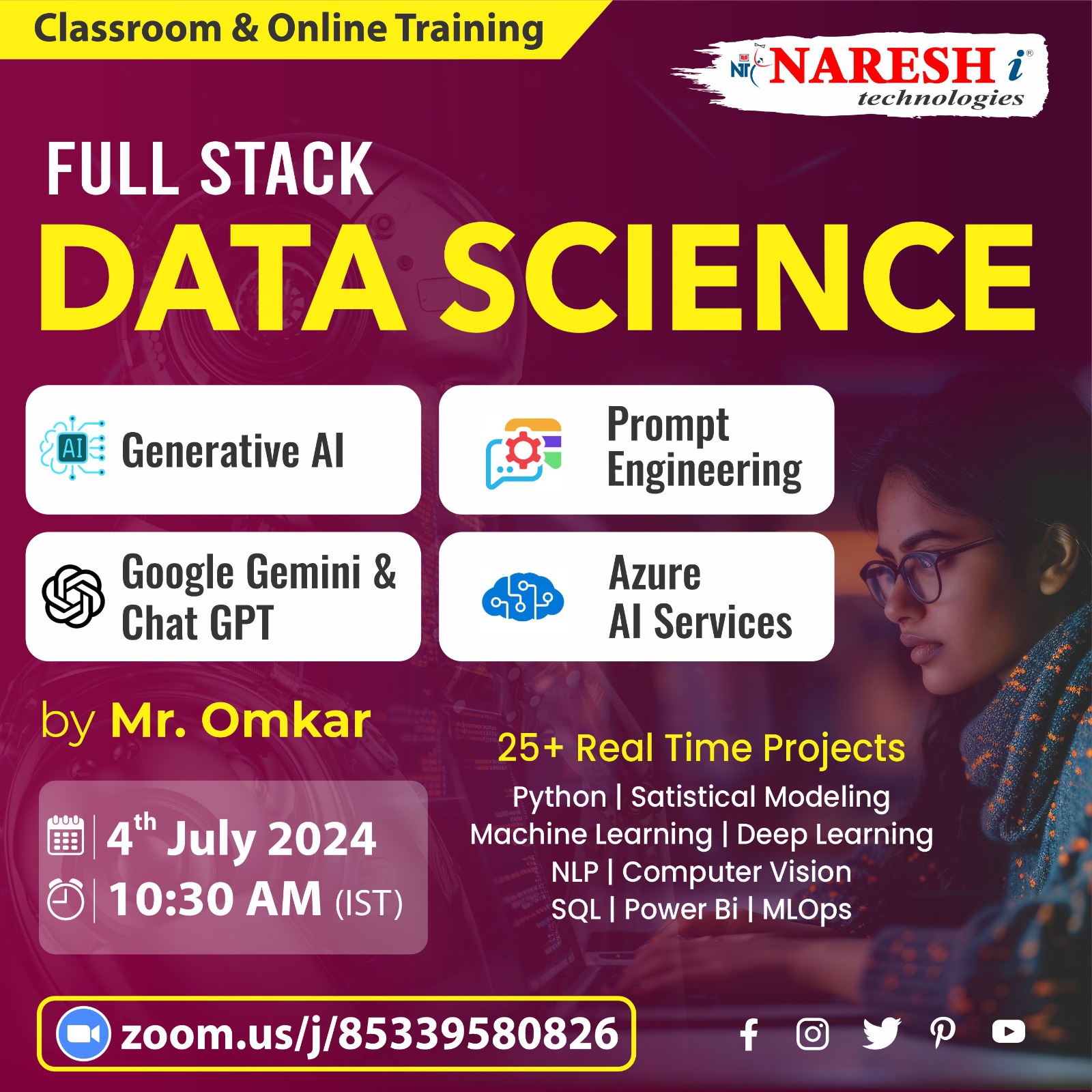 Data Science Online Training In NareshIT, Hyderabad, Telangana, India