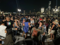 FREE Live Salsa in Sinatra Park! Hoboken Musica! It's Mitch Frohman/The Bronx Horns! Tues Sept 24th