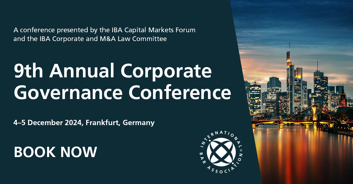 9th Annual Corporate Governance Conference, Frankfurt am Main, Hessen, Germany