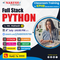 Full Stack Python Online Training in nasreshIT