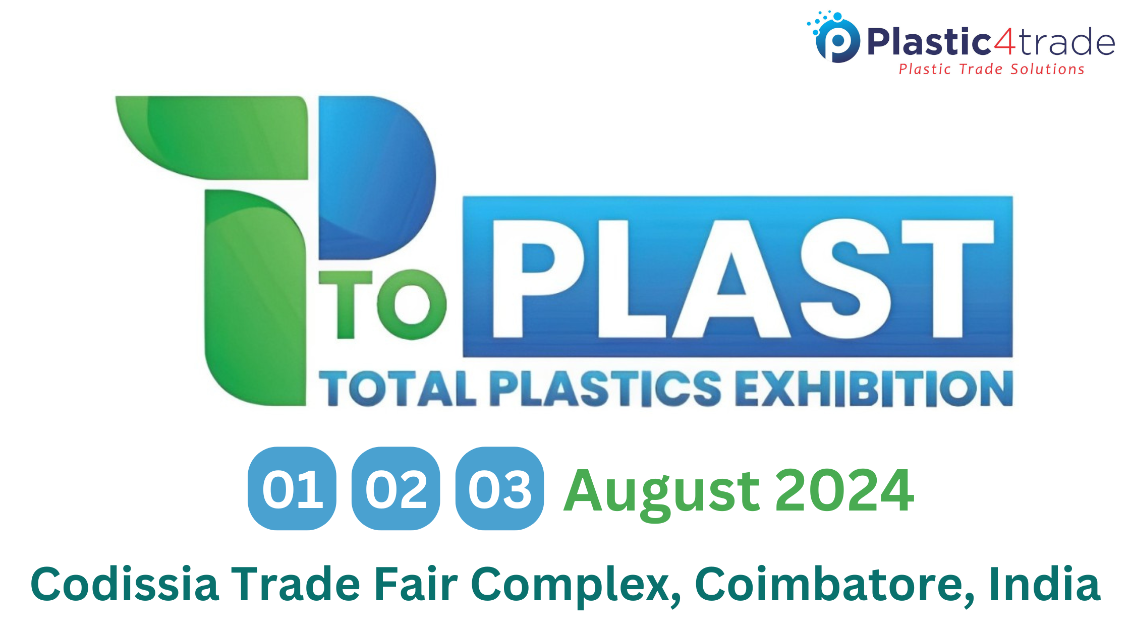 TOPLAST - Total Plastics Expo 2024, Coimbatore, Tamil Nadu, India