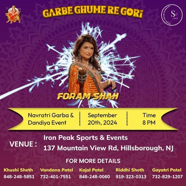 Navratri/Garba Event with Foram Shah, HILLSBOROUGH-NJ., Hillsborough, New Jersey, United States