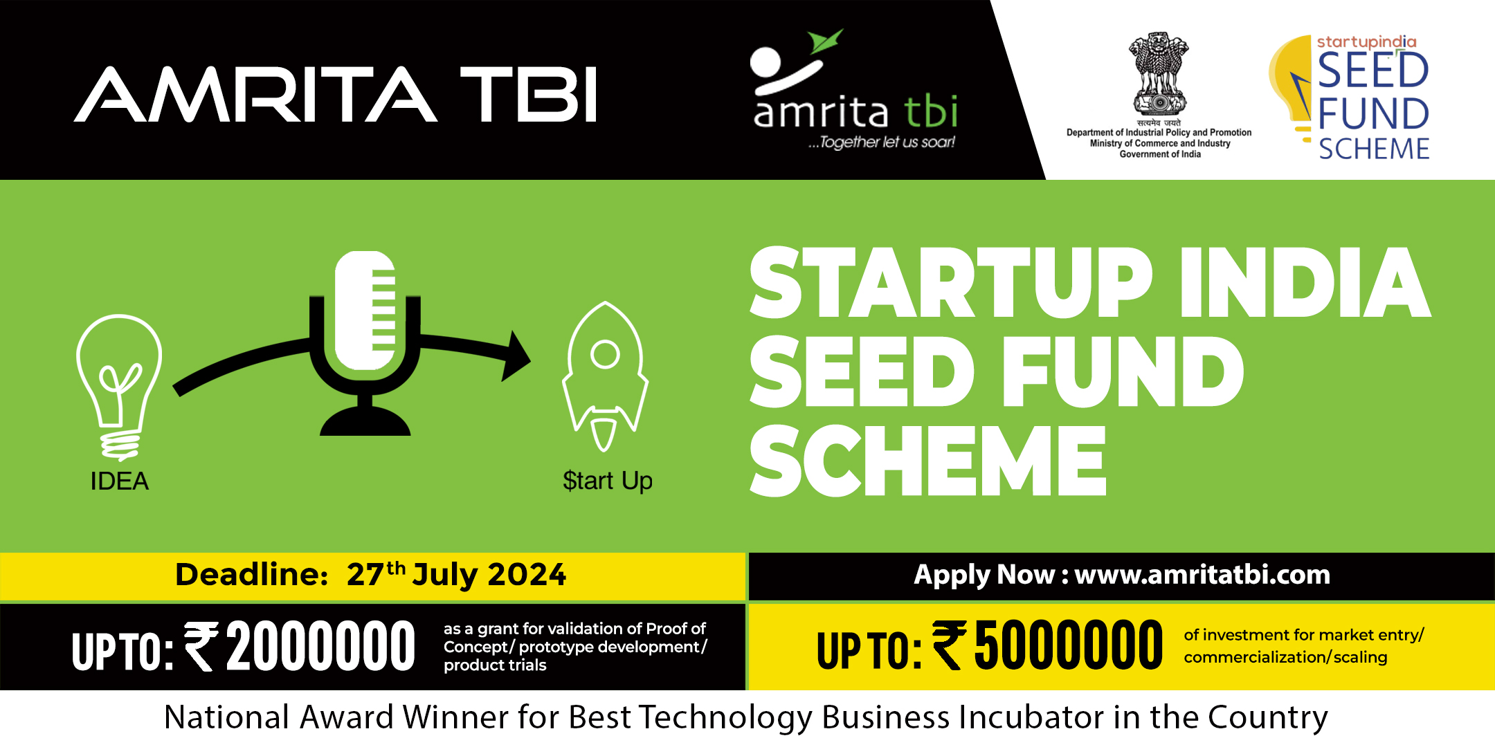 Startup India Seed Fund Scheme, Kollam, Kerala, India