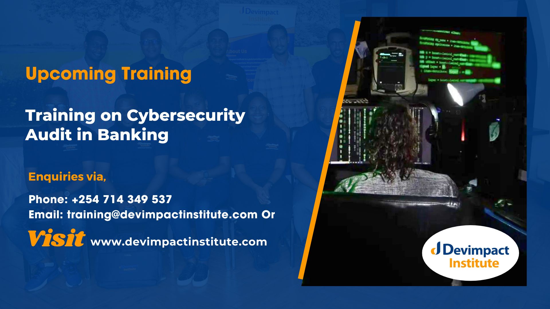 Training on Cybersecurity Audit in Banking, Devimpact Institute, Nairobi, Kenya
