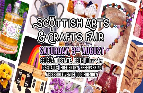 Scottish Arts and Crafts Fair, 3rd August - Geilsland Estate, Beith, Beith, Scotland, United Kingdom